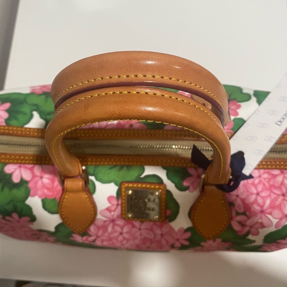 Dooney & Bourke Hydrangea Satchel Barrel Bag Pink Red - Picture 10 of 16